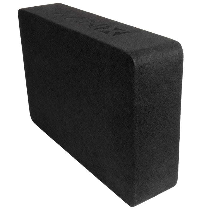 BXSQ112 1200W Peak (600W RMS) Sealed 2-Ohm Loaded Enclosure with Single 12" SQ-Series Shallow-Mount Subwoofer