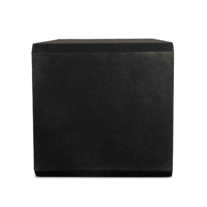 NE122P Dual 12" Slot Ported 3/4" MDF Black Carpeted Subwoofer Enclosure – 3.25 Cu. Ft. with Polyfil and NVX Logo