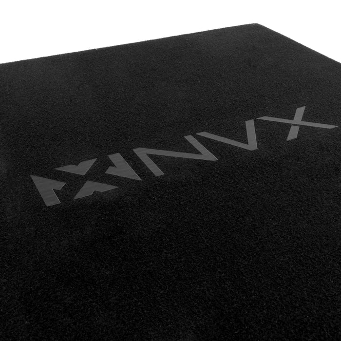 NE122S Dual 12" Sealed 3/4" MDF Black Carpeted Subwoofer Enclosure – 2.0 Cu. Ft. with Polyfil and NVX Logo