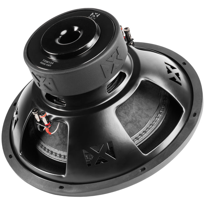 YSW154 1600W Peak (800W RMS) Y-Series 15" Dual 4-Ohm Subwoofer