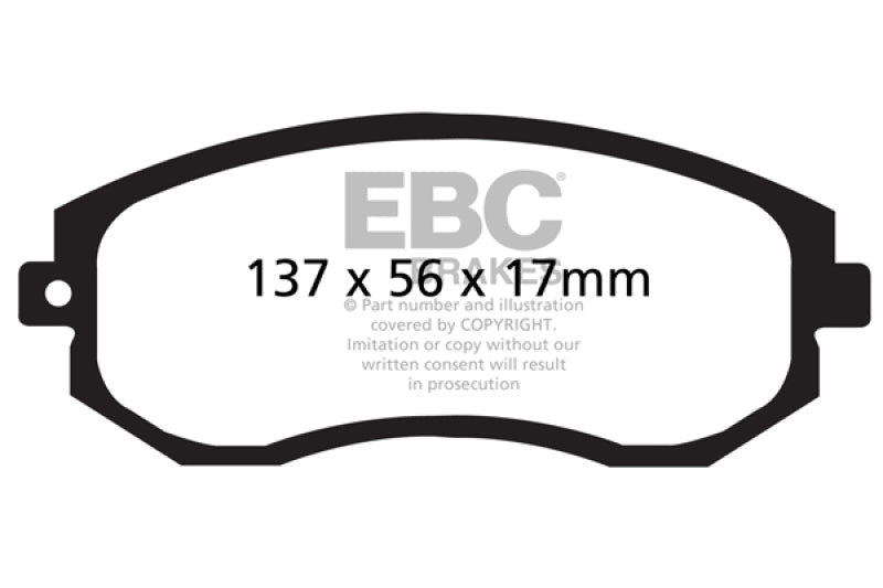 EBC 13+ FR-S, 86, BRZ, 22+ GR86 Scion FR-S 2 Ultimax2 Front Brake Pads