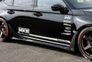 HKS FL5 Civic Type R Side Skirt Diffusers w Carbon Fiber | 53004-AH002