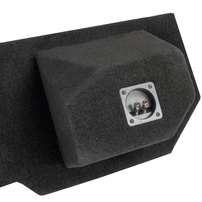 LVE-DOD-RAMQCCG3-D12S Custom Fit 800W RMS Dual 12" Sealed Loaded Subwoofer Enclosure for 2002-2018 Ram Quad and Crew Cab Trucks