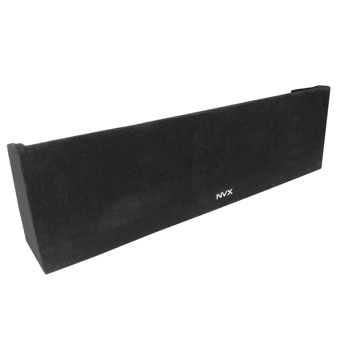 LVE-GM-SLVECG1-D10S Custom Fit 700W RMS Dual 10" Sealed Loaded Down Firing Subwoofer Enclosure for 1999-2006 Chevrolet Silverado and GMC Sierra Extended Cab Trucks