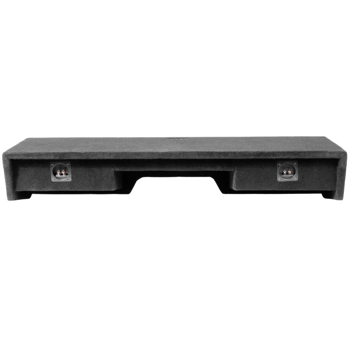 LVE-GM-SLVECG1-D12S Custom Fit 800W RMS Dual 12" Sealed Loaded Down Firing Subwoofer Enclosure for 1999-2006 Chevrolet Silverado and GMC Sierra Extended Cab Trucks