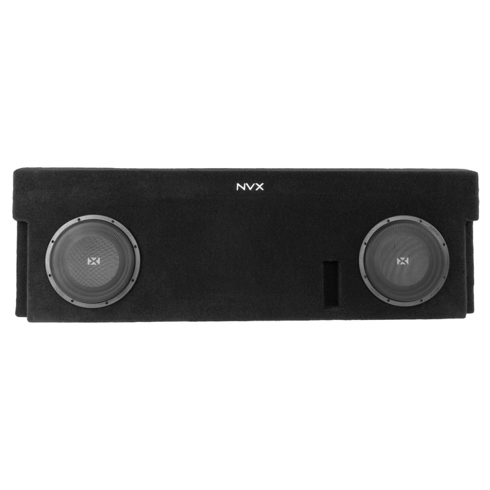 LVE-TOY-TUNCCG2-D10S Custom Fit 700W RMS Dual 10" Sealed Loaded Subwoofer Enclosure for 2014-2021 Toyota Tundra Crew Max Trucks