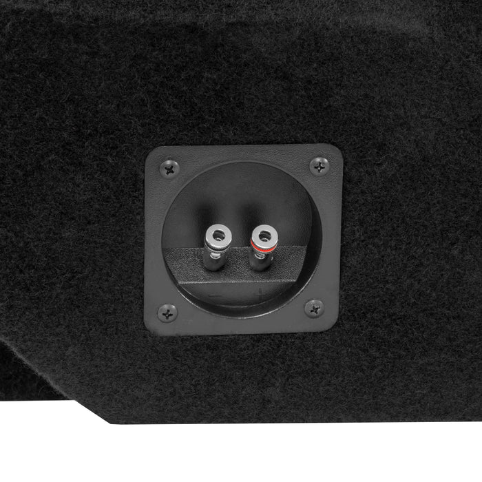 Custom Fit Single 12" Sealed Empty Subwoofer Enclosure for 2002-2018 Ram Quad and Crew Cab Trucks | VE-DOD-RAMQCCG3-S12S