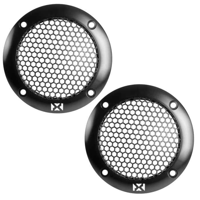 XQS2 200W Peak (100W RMS) 2.5" X-Series NEO Midrange Speakers with adapters for select GM, Mopar, Toyota, Subaru and Mercedes vehicles