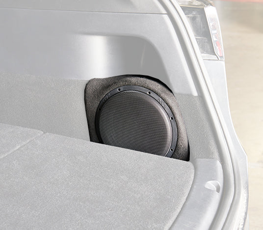 2020-2023 Tesla Model Y - Custom 500W RMS 10" Passenger Side Subwoofer Bass Package | PBK-TSLAY-G1P